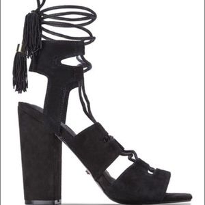 Topshop Rose Tassel Tie High Sandal